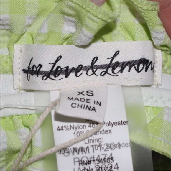 For Love And Lemons Lime Green Bikini Set - Picture 10 of 10